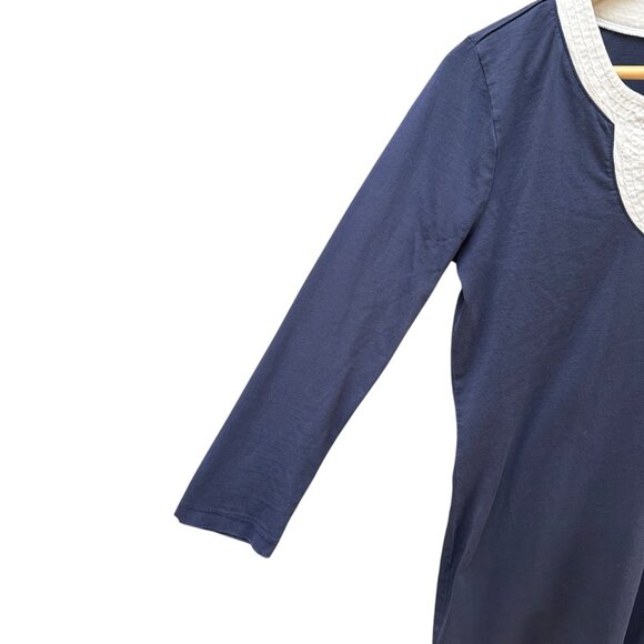 Lilly Pulitzer Marlina Dress True Navy 3/4 Sleeves Mini Spring Beachy Preppy SM - Picture 2 of 5